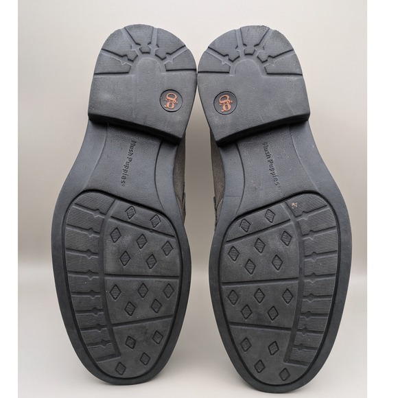 Hush Puppies Mens Grey Charcoal Suede Slide On Penny Loafer Size 9 - Picture 7 of 8